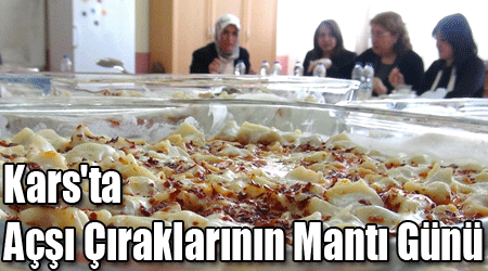 Kars'ta Aşçı Çıraklarının Mantı Günü