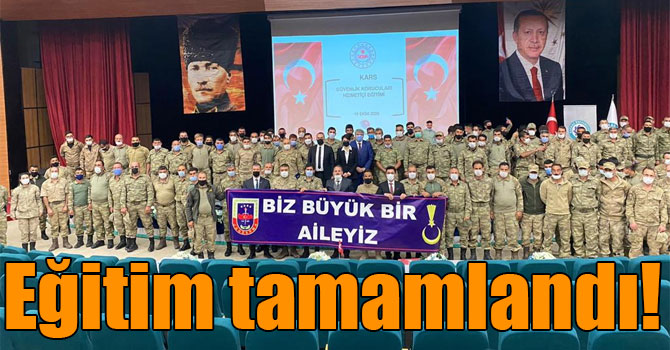 Karslı güvenlik korucularının eğitimi tamamlandı