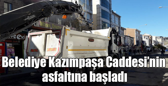 Belediye Kazımpaşa Caddesi’nin asfaltına başladı