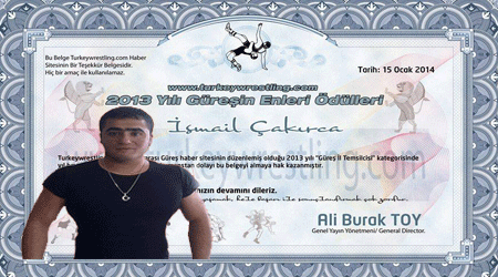 Güreşin Enleri Ödülü Çakırca'ya Verildi