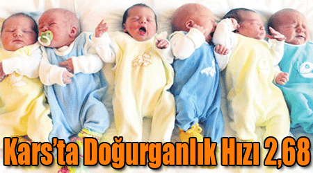 Kars’ta doğurganlık hızı 2,68