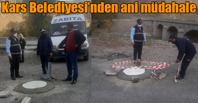 Kars Belediyesi’nden ani müdahale