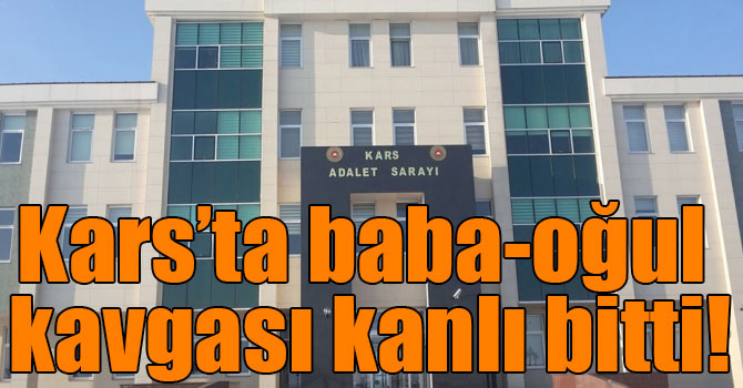 Kars’ta baba-oğul kavgası kanlı bitti!