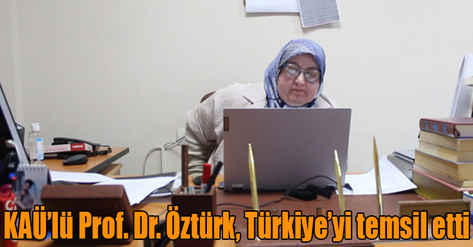 KAÜ’lü Prof. Dr. Öztürk, Türkiye’yi temsil etti