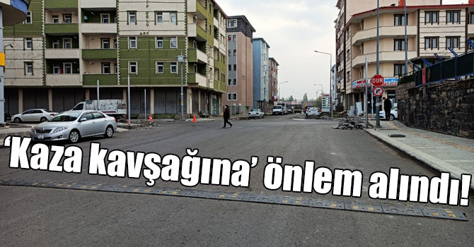 ‘Kaza kavşağına’ önlem alındı!