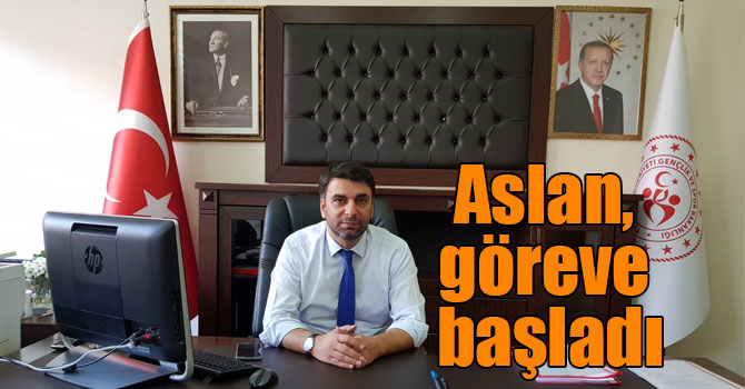 Aslan, göreve başladı