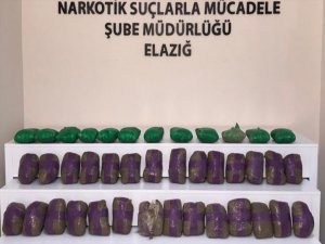 Elazığ'da kamyon kasasında 41 kilo 750 gram eroin ele geçirildi