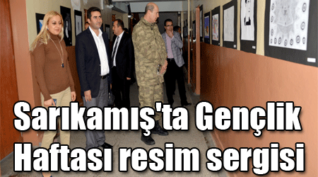 Sarıkamış'ta Gençlik Haftası resim sergisi