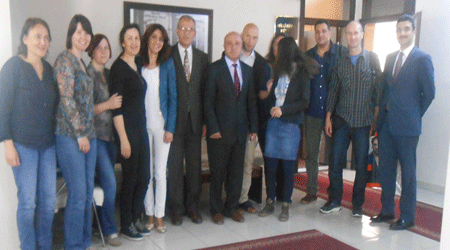 Comenius'un öğretmenlerinden Alkış'a ziyaret