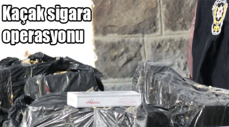 Kars'ta kaçak sigara operasyonu