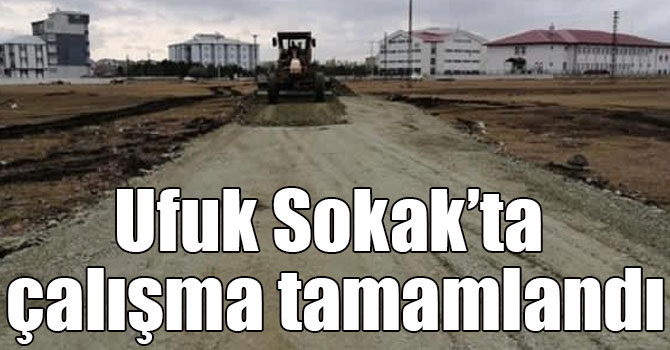 Ufuk Sokak’ta çalışma tamamlandı