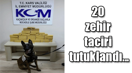 20 zehir taciri tutuklandı...