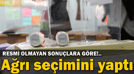 Ağrı’da resmi olmayan sonuçlara göre seçimi BDP kazandı