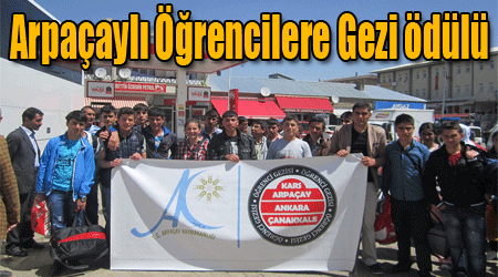 Arpaçaylı Öğrencilere Gezi ödülü