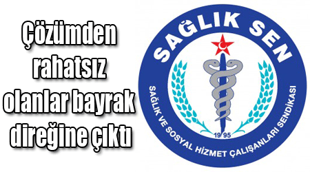 Çözümden rahatsız olanlar bayrak direğine çıktı