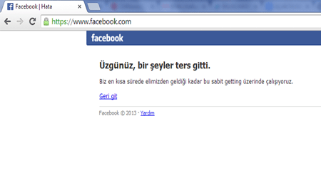 Facebook Çöktü!
