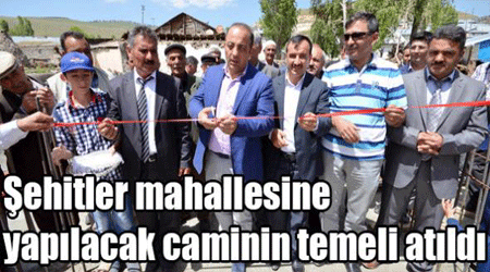 Şehitler mahallesine yapılacak caminin temeli atıldı