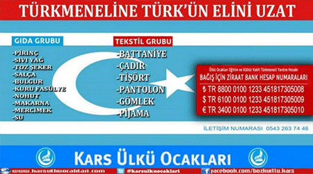 'Türkmeneli’ne, Türk’ün Elini Uzat'