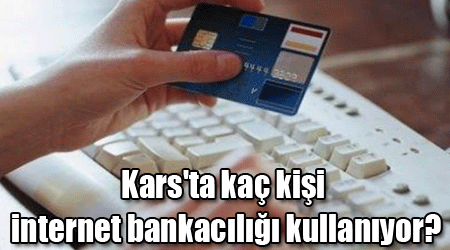Kars'ta kaç kişi internet bankacılığı kullanıyor?