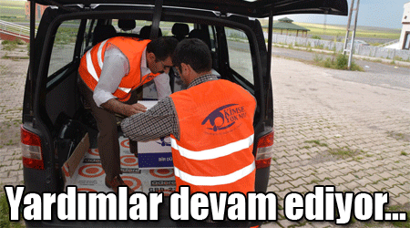 Yardımlar devam ediyor...