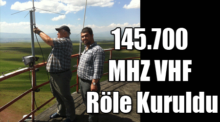 145.700 MHZ VHF Röle Kuruldu