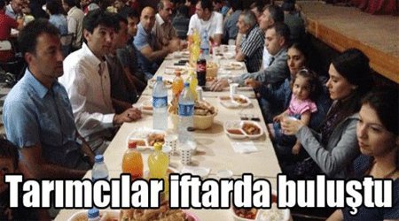 Tarımcılar iftarda buluştu