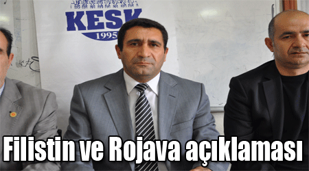 Filistin ve Rojava açıklaması