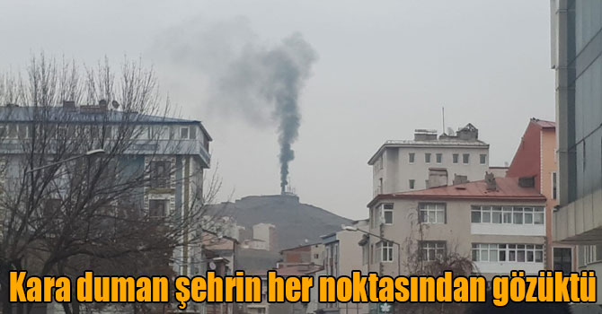 Kara duman şehrin her noktasından gözüktü