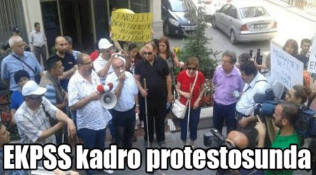EKPSS kadro protestosunda