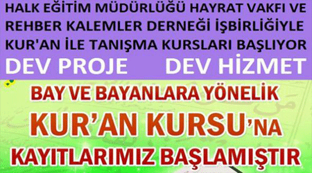 Kur’an-ı Kerim ile Tanışma Dersleri