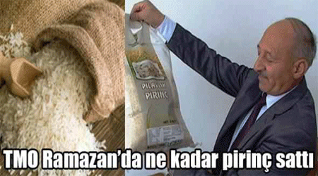 TMO Ramazan'da ne kadar pirinç sattı?
