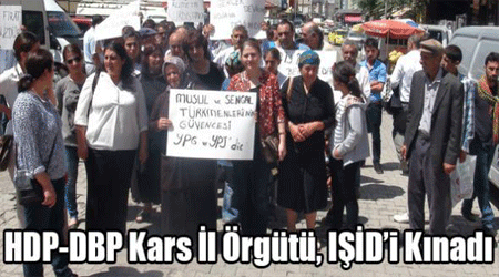 HDP-DBP Kars İl Örgütü, IŞİD’i Kınadı