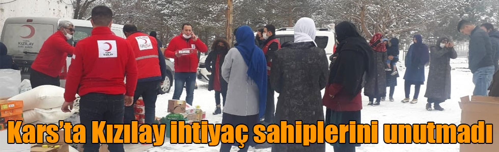 Kars’ta Kızılay ihtiyaç sahiplerini unutmadı