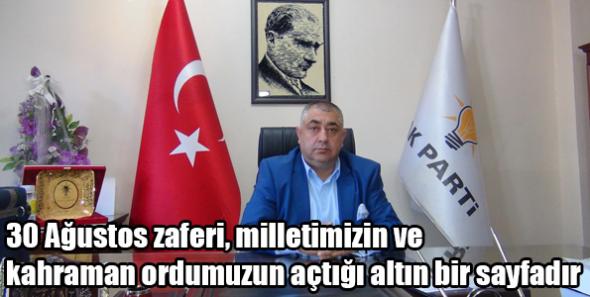 Yurdakoş’un 30 Ağustos mesajı