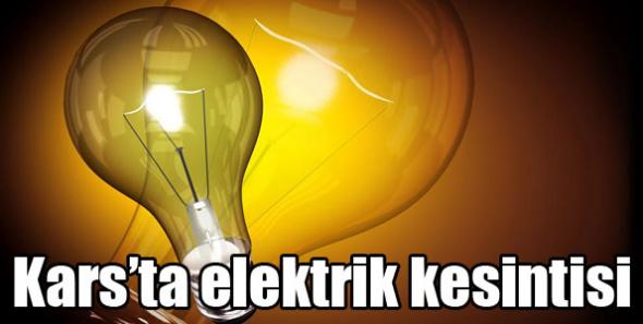 Kars’ta elektrik kesintisi