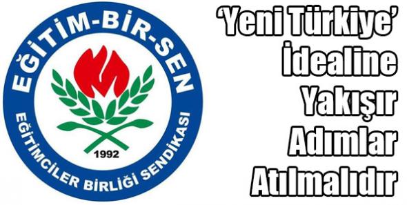 Eğitim Bir Sen’in yeni eğitim öğretim yılı mesajı