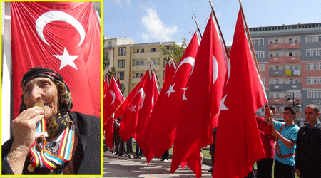 Gazi eşinden hatıra 'madalyası' kaldı
