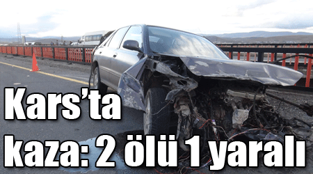Kars’ta kaza: 2 ölü 1 yaralı