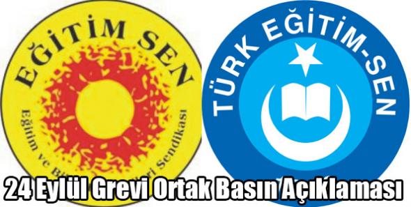 24 Eylül Grevi Ortak Basın Açıklaması