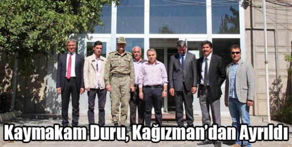 Kaymakam Duru, Kağızman’dan Ayrıldı