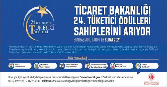 24. tüketici ödülleri sahiplerini bekliyor