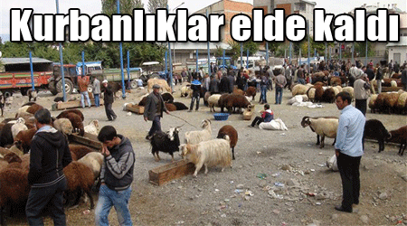 Kurbanlıklar elde kaldı