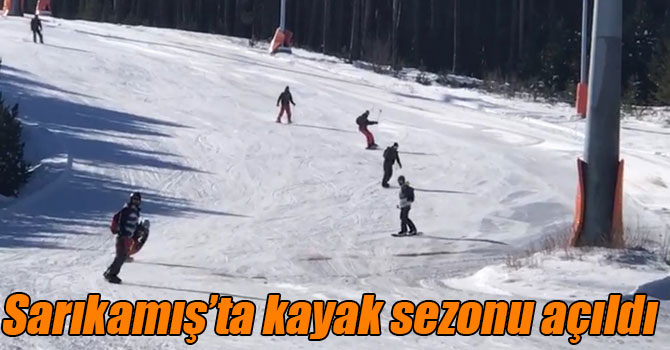 Sarıkamış’ta Covid-19 tedbirleri ile kayak sezonu açıldı