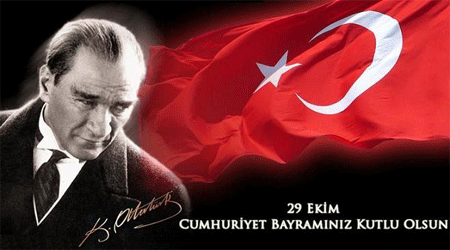 29 Ekim Cumhuriyet Bayramımız kutlu olsun