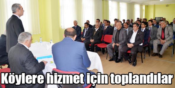 Köylere hizmet için toplandılar