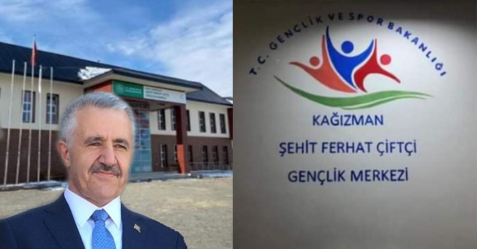 KAĞIZMAN ŞEHİT FERHAT ÇİFTÇİ GENÇLİK MERKEZİ AÇILDI