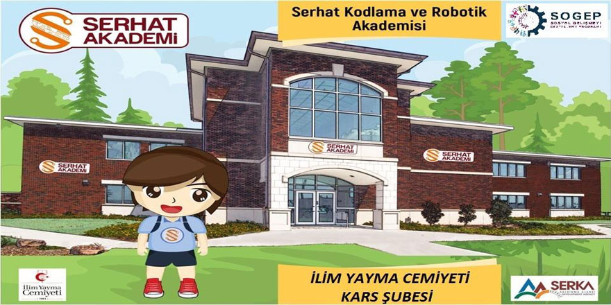 SERHAT KODLAMA VE ROBOTİK AKADEMİSİ ONLİNE EĞİTİMLERE BAŞLIYOR