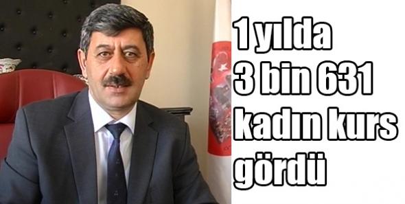 Kars’ta 1 yılda 3 bin 631 kadın kurs gördü