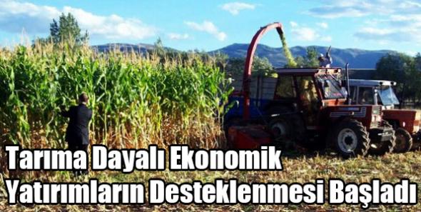 Tarıma Dayalı Ekonomik Yatırımların Desteklenmesi Başladı