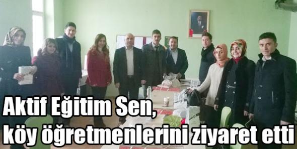 Aktif Eğitim Sen, köy öğretmenlerini ziyaret etti